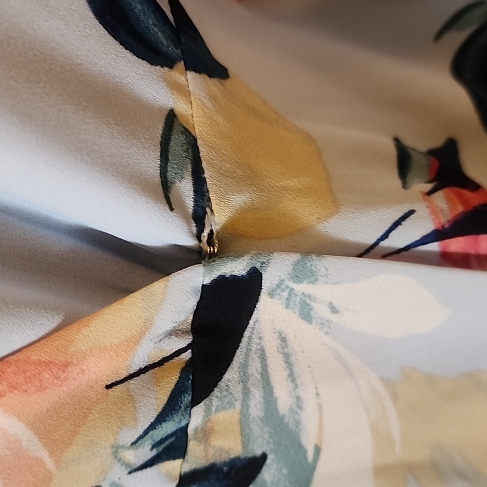 Women Dress Charles Henry Summer Fashion Evening Floral Dress Long Sleeve Sz S - Picture 8 of 9